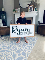 Load image into Gallery viewer, Baby Name - Ryan Christopher Design

