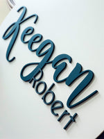 Load image into Gallery viewer, Baby Name Round - Keegan Design
