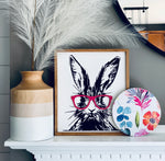 Load image into Gallery viewer, Hipster Bunny with Glasses
