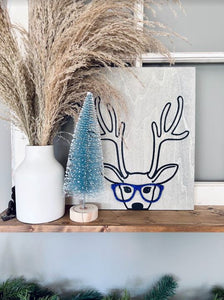Hipster Reindeer with Glasses